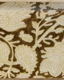 Bandeja pequeña esmaltada de metal Chandra Kaki