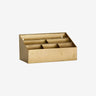 Estanteria pared metal dorado 6 compartimentos Nordal