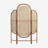 Biombo plegable ratan natural 2 paneles Nordal