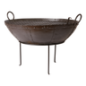 Barbacoa Contenedor Hoguera Grande Marrón de Hierro Resistente Exterior