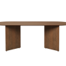 Sobremesa Oval Mingle de Chapa de Nogal 150 x 75 cm