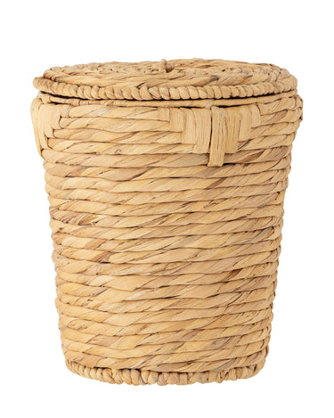 Cesta Peri con Tapa de Jacinto de Agua Natural