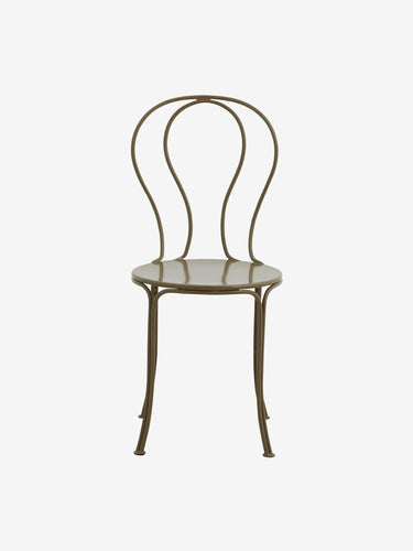 Silla jardin hierro verde detalle asiento Nordal