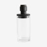 Tarro cristal tapa madera negra 900 ml Nordal