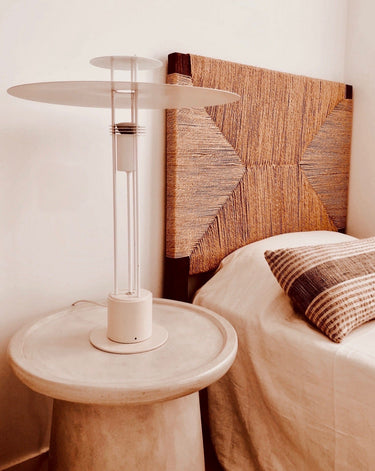 Frandsen white metal lamp from the 80s