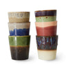 Set 6 tazas café cerámica multicolor 70s Ceramics HK Living