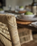Silla de Ratan Natural TRIBE: Diseño Artesanal Único con Toque Africano