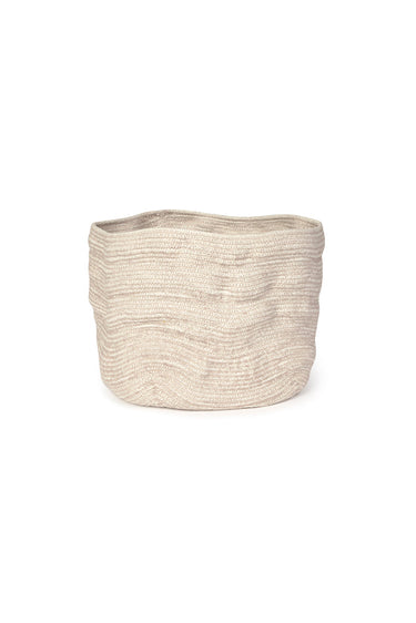 Cesta alta Stone Wash natural de 30 × 25 cm