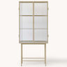 Vitrina Haze de cristal beige