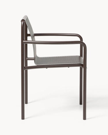 Asiento de Silla de jardín Dapple set de 2 madera oscura
