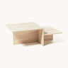 Mesa de centro Distinct de travertino beige
