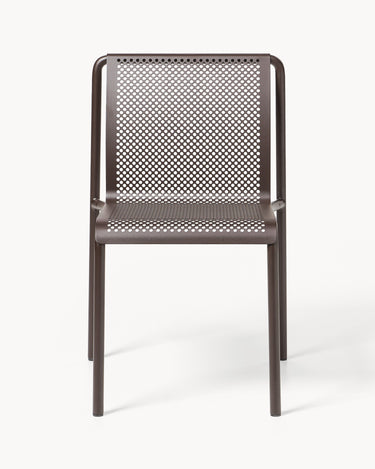 Asiento de Silla de jardín Dapple de acero galvanizado en detalle