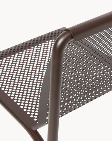 Silla de jardín Dapple de acero galvanizado para comedor o escritorio