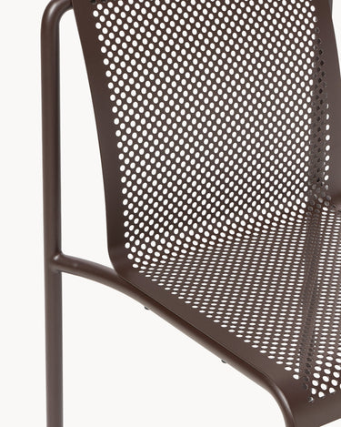 Respaldo y estructura de Silla de jardín Dapple de acero galvanizado