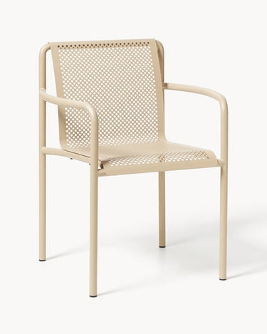 Silla de jardín Dapple set de 2 beige