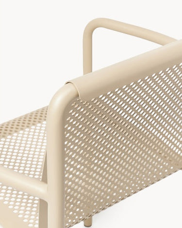 Silla de jardín Dapple set de 2 beige para comedor o escritorio