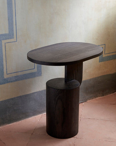 Base y estructura de Mesa auxiliar Insert de fresno natural