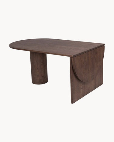 Base y estructura de Mesa de comedor Pylo 210x100 de roble oscuro