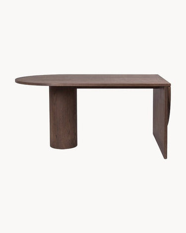 Acabado y textura de Mesa de comedor Pylo 210x100 de roble oscuro