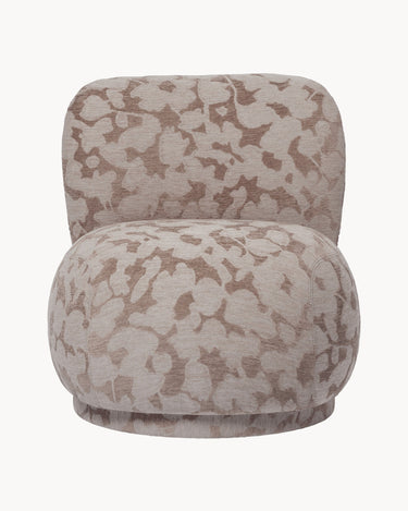 Detalle del tapizado de Sillón lounge Rico beige