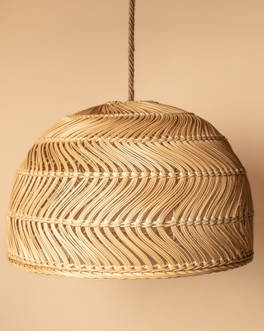 Natural rattan pendant lamp