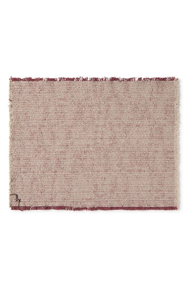 Set de 2 manteles individuales natural y marsala de 38 × 50 cm