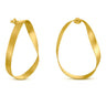 Pendientes Grandes Dorados OCEANICA Joidart: Joyas Esculturales Latón Bañado Oro 24K