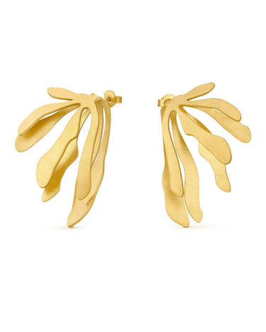 Pendientes Grandes EXOTICA Dorados Higuera Mediterránea Joidart Artesanal