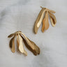 Pendientes Grandes EXOTICA Dorados Higuera Mediterránea Joidart Artesanal