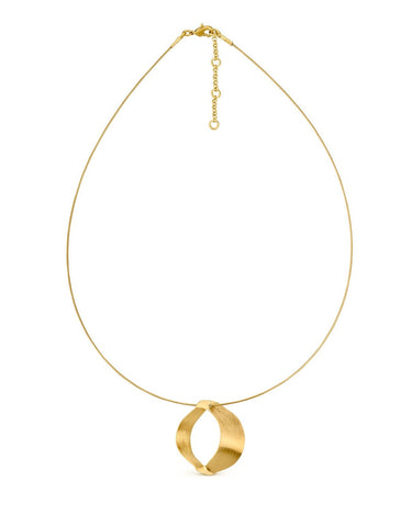 Collar Dorado Ondulante XALUC Joidart | Joyería Artesanal Baño Oro 24K