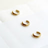 Pendiente Falso Dorado Ear Cuff SAUMA Joidart Diseño Orgánico Artesanal