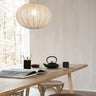 Lámpara Colgante Boll 40 de Lino Natural Watt&Veke: Iluminación Cálida Moderna para Hogar
