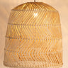 Rattan pendant lamp with waves 