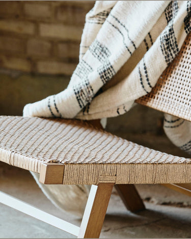 Silla lounge polyrattan exterior vista conjunto Nordal