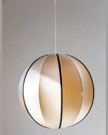 Pantalla Colgante Redonda Seda Escandinava Luminosa Tamaño Grande XL