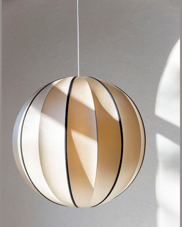 Pantalla Colgante Redonda Seda Escandinava Luminosa Tamaño Grande XL