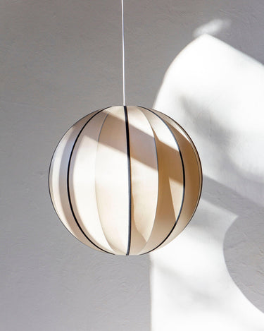 Pantalla Colgante Redonda Seda Escandinava Luminosa Tamaño Grande XL