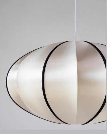 Pantalla colgante calabaza de seda estilo escandinavo 40 cm