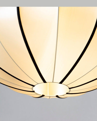 Pantalla colgante calabaza de seda estilo escandinavo 40 cm