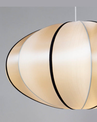 Pantalla colgante calabaza de seda estilo escandinavo 40 cm