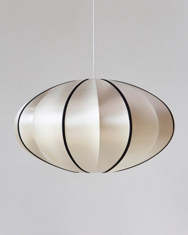 Pantalla colgante calabaza de seda estilo escandinavo 40 cm