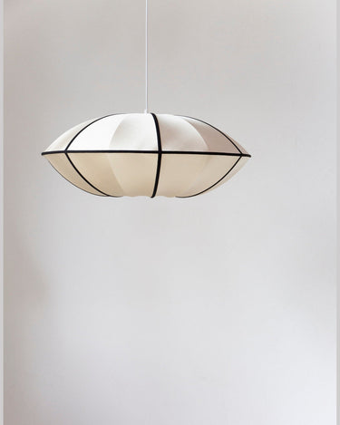 Pantalla colgante UFO clásica de seda, diseño danés elegante