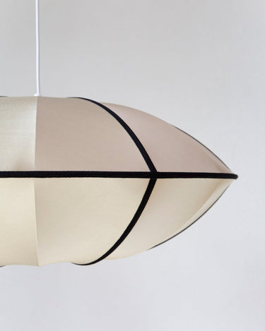 Pantalla colgante UFO clásica de seda, diseño danés elegante