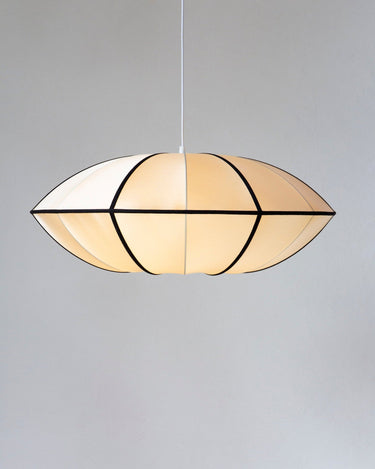 Pantalla colgante UFO clásica de seda, diseño danés elegante