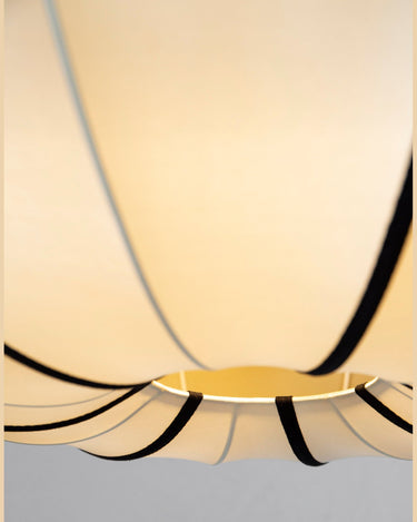 Pantalla colgante UFO clásica de seda, diseño danés elegante