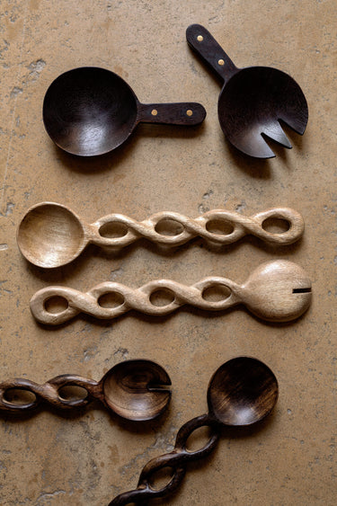 Cuchara y Tenedor de Ensalada Zen de 17 cm - Elegancia y Funcionalidad