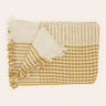 Plaid pata de gallo khadi Caravane detalle tejido