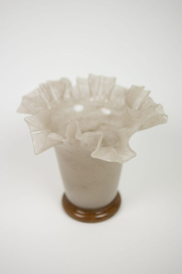 Jarrón Loa Taupe Elegante de 21 cm para Decoración