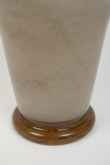 Jarrón Loa Taupe Elegante de 21 cm para Decoración