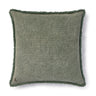 Cojín cuadrado Stone Wash verde pato de 45 × 45 cm